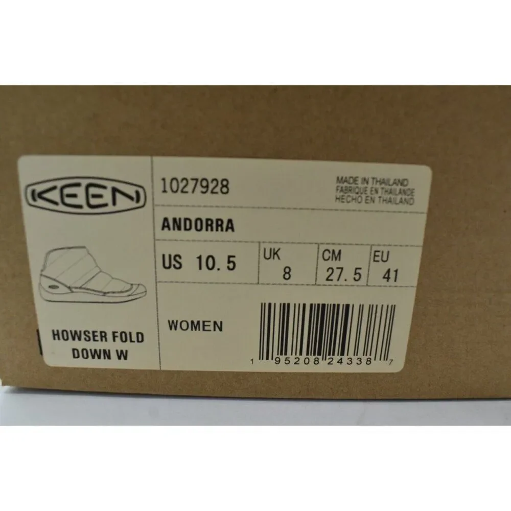 Keen Womens Size 10.5‎ Howser Fold Down Andorra Burgundy Insulated Pull On Shoes